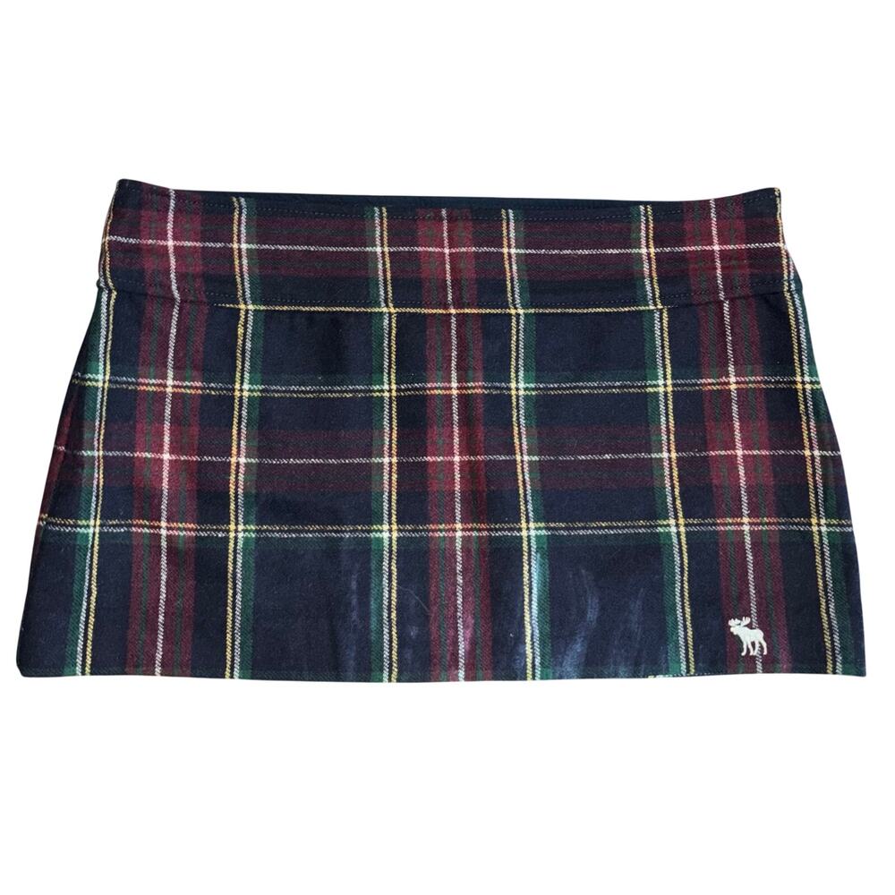 vintage Y2K Abercrombie & Fitch plaid mini skirt NWT women’s (size 10/waist 30)